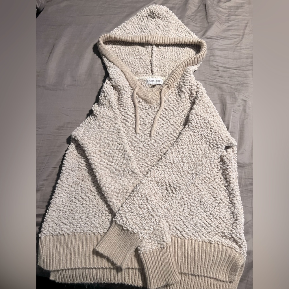 NWOT Knox Rose textured Soft Hooded Cardigan XS